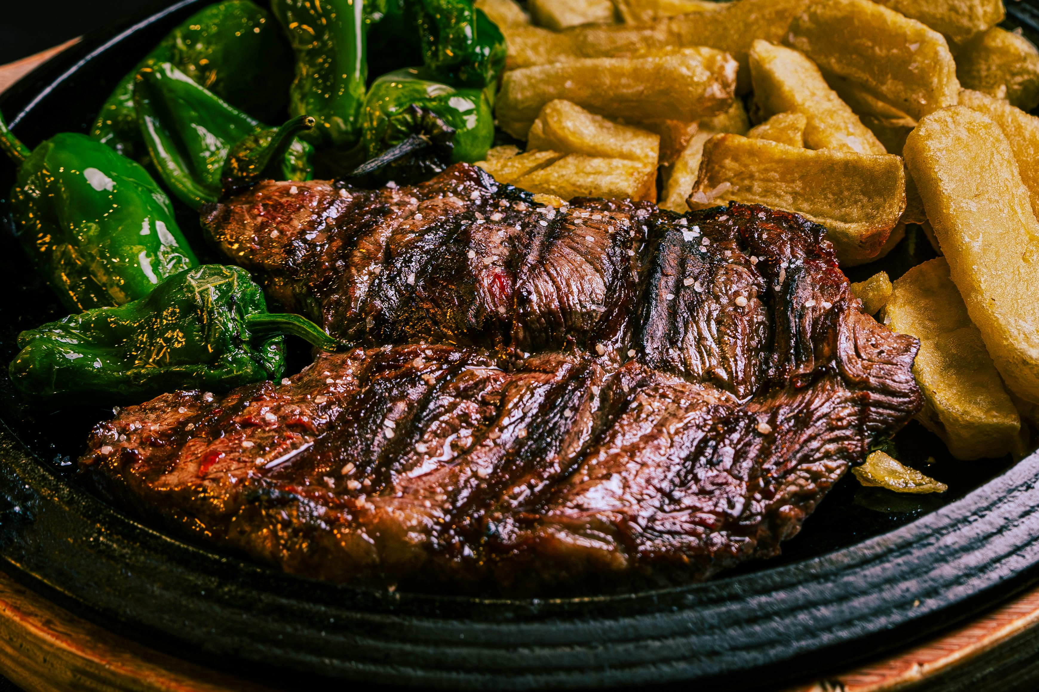 Pollo marinado y asado